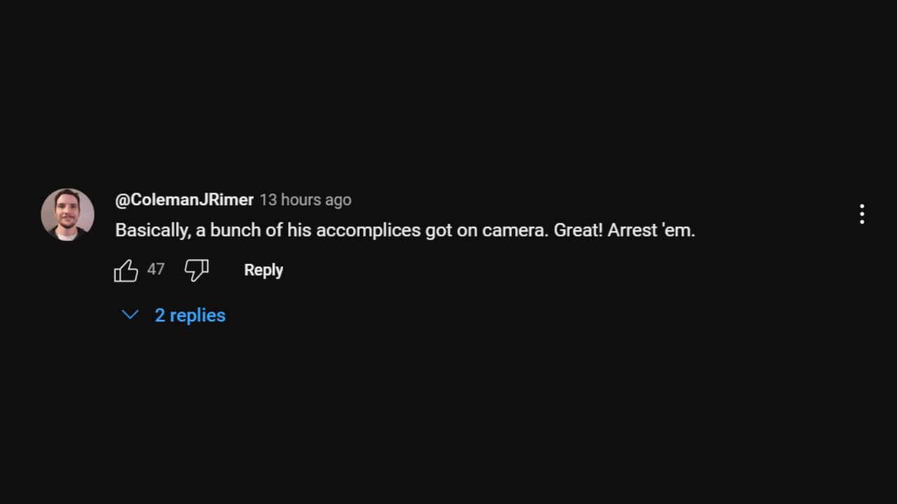 A comment on the trailer (via YouTube)