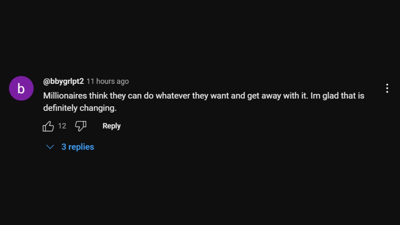 A comment on the trailer (via YouTube)