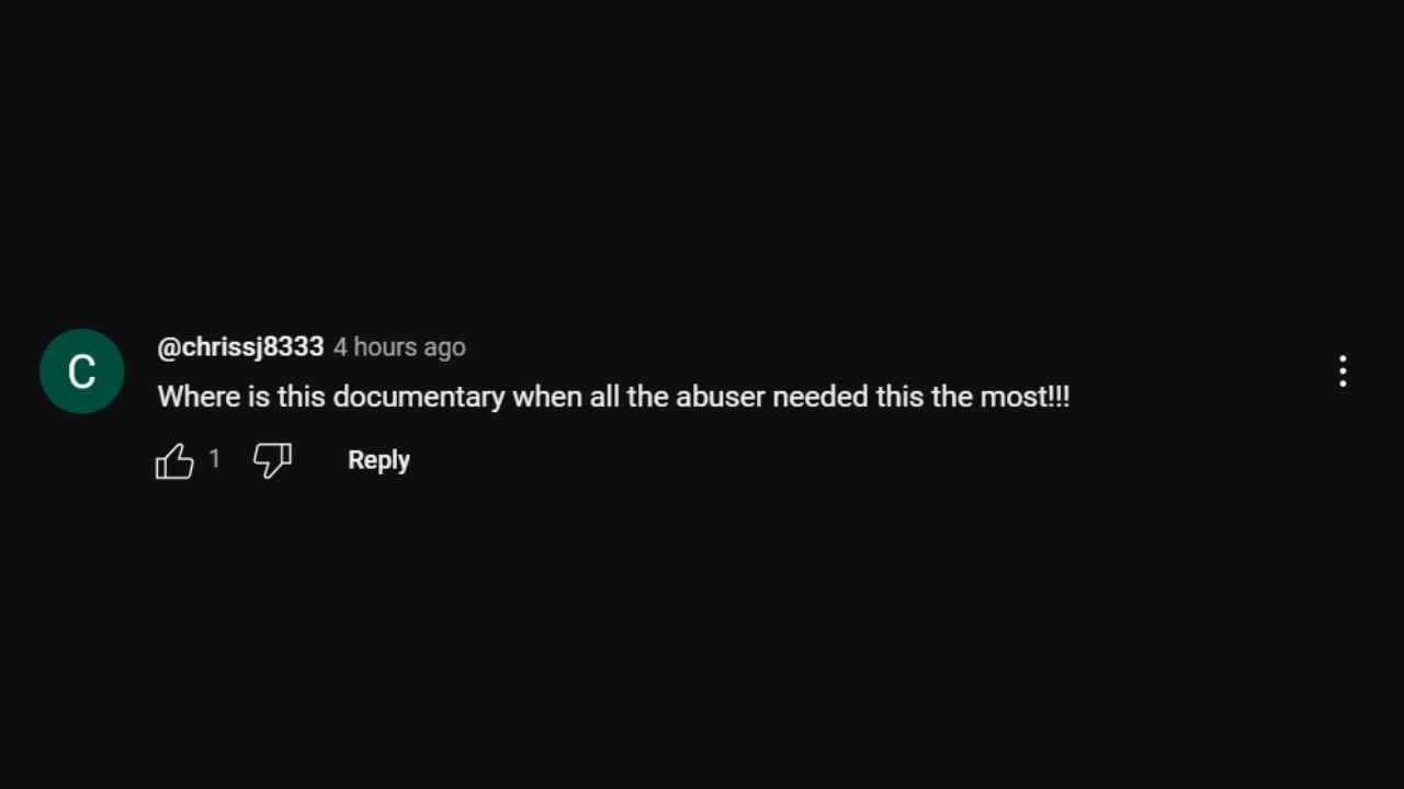 A comment on the trailer (via YouTube)