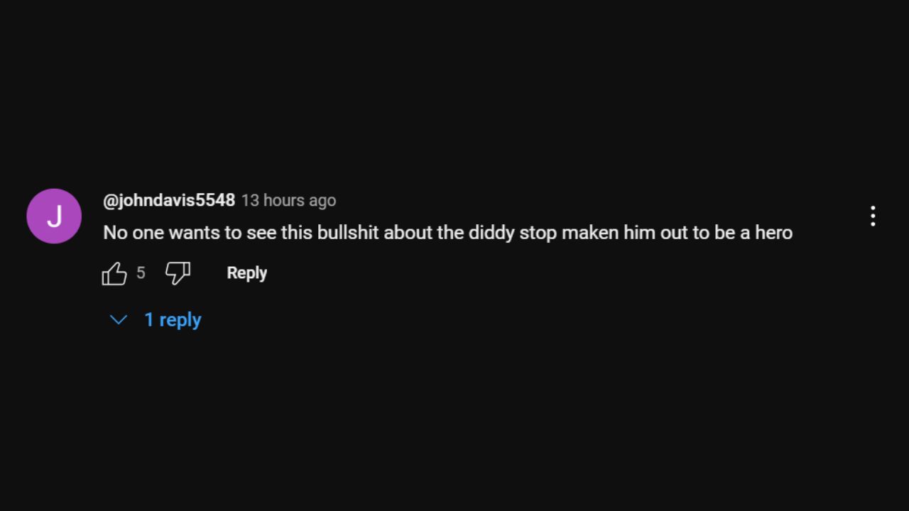 A comment on the trailer (via YouTube)