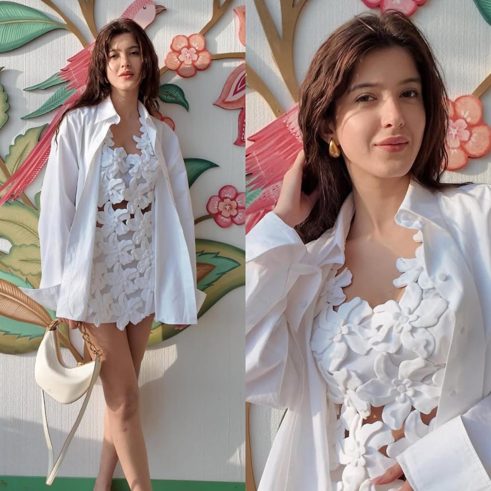 When Shanaya Kapoor brought elegance to beach fashion in pristine white dress with flor...
