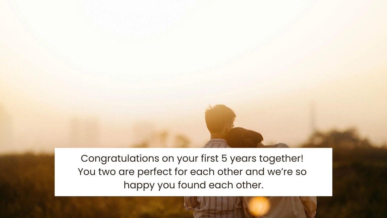 5th Anniversary Wishes for Daughter And Son-in-Law