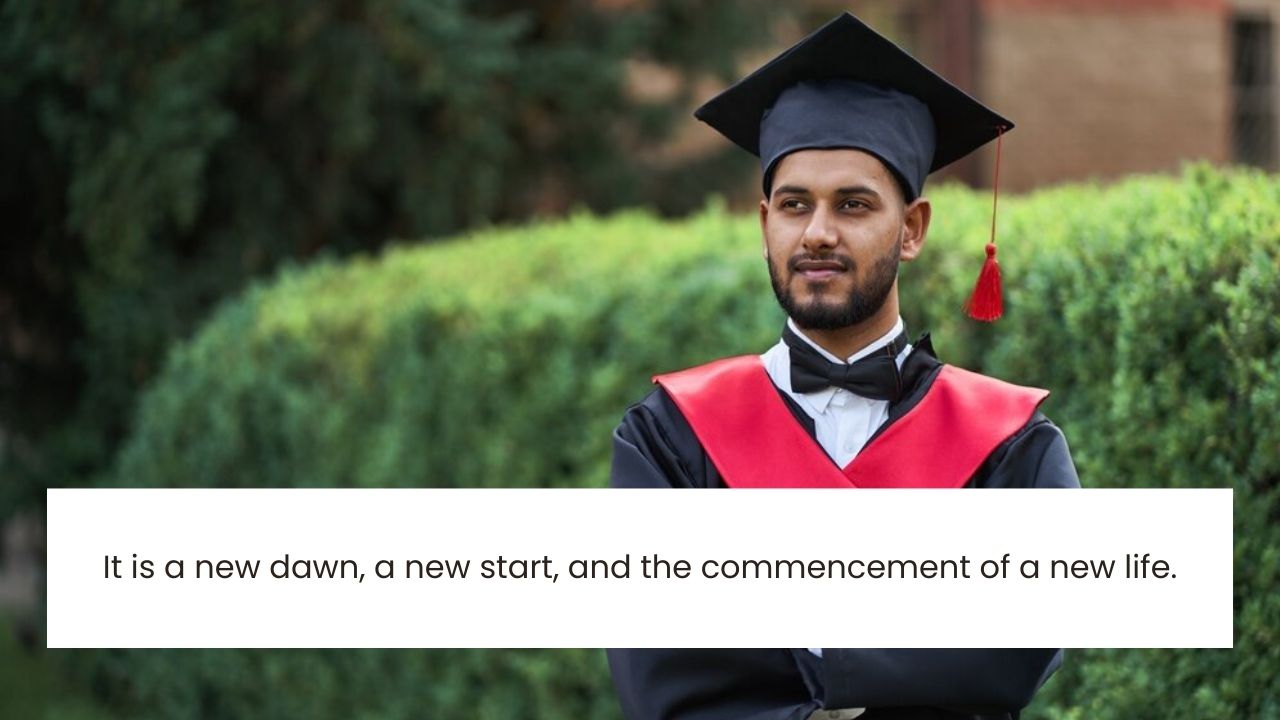 Son graduation message