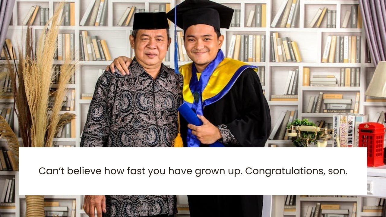 Graduation wishes for son