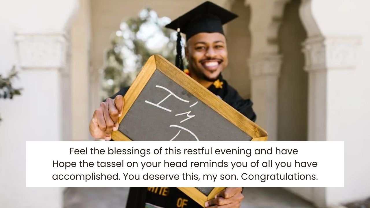 Graduation wishes for son