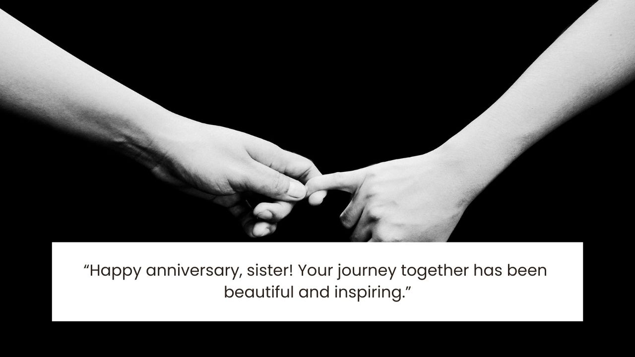 Short Wedding Anniversary Wishes for Sister 