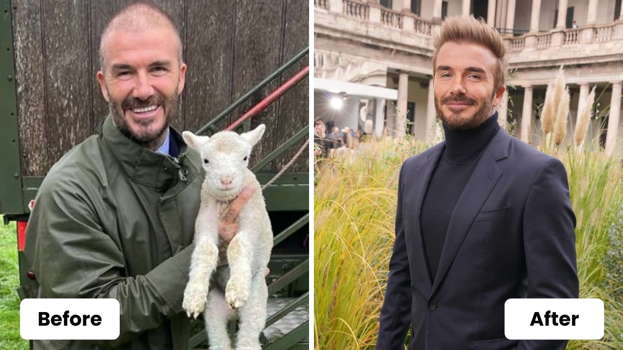 David Beckham’s Then And Now Images