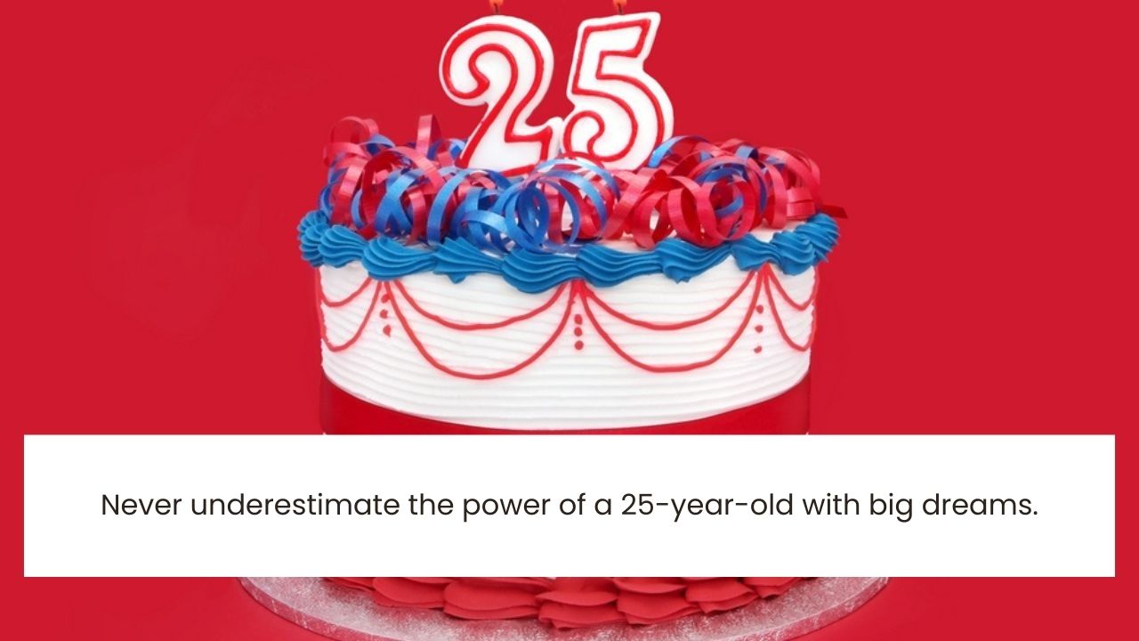 25th Birthday wishes quotes