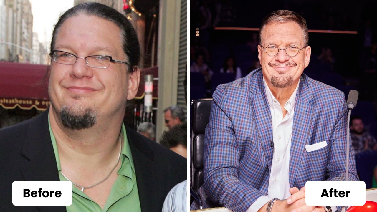 Before and after weight loss Penn Jillette