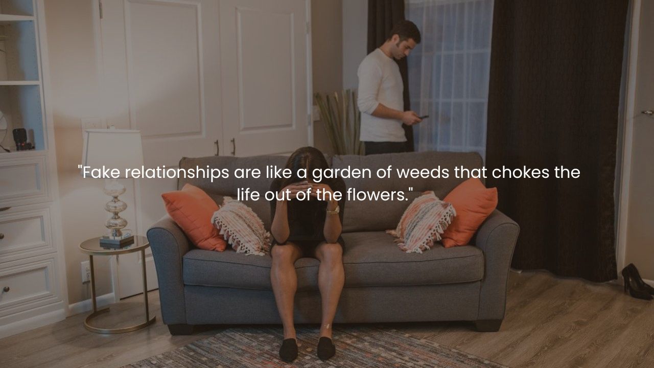 Love is fake quote