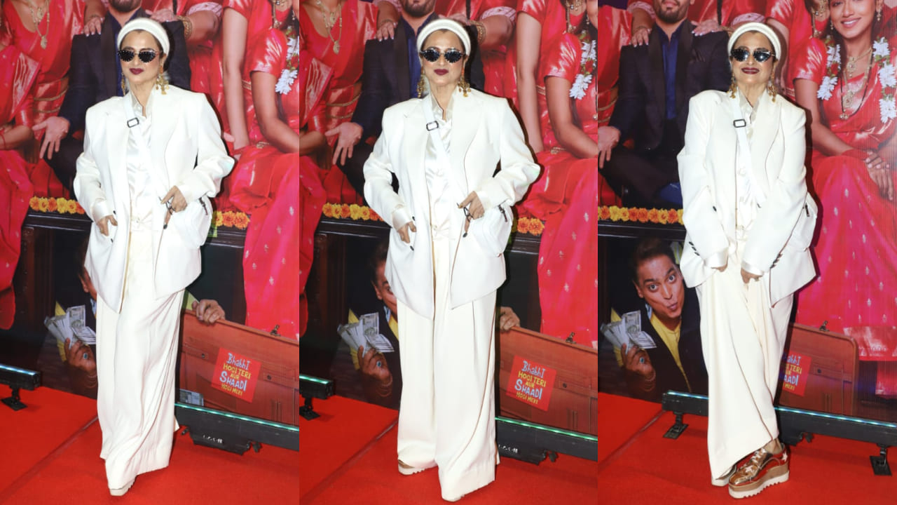 Rekha’s white swan aesthetic can overshadow any Bollywood fashion diva and proves why she is ICONIC. PC: Bablu