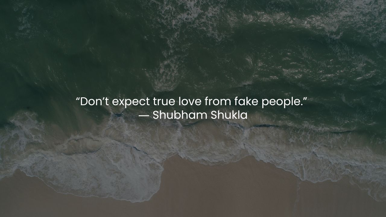 Fake love lies quotes