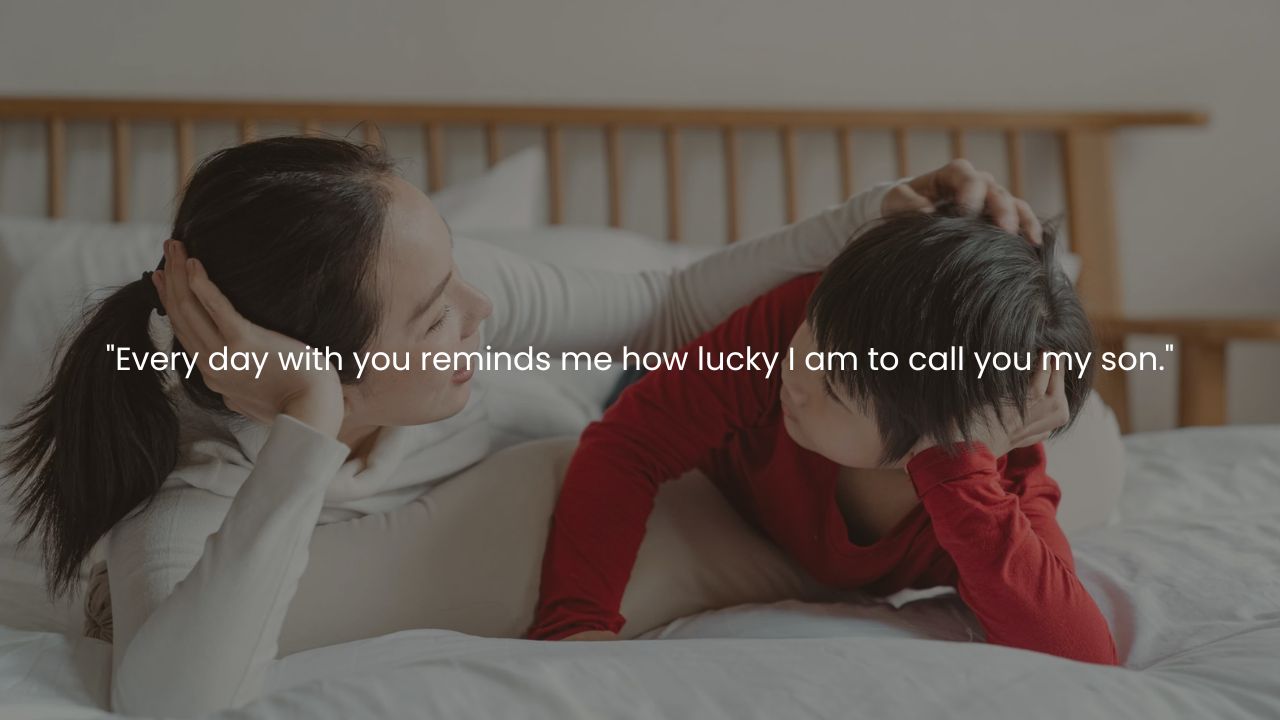Captions That Capture the Bond Beween Mom And Son
