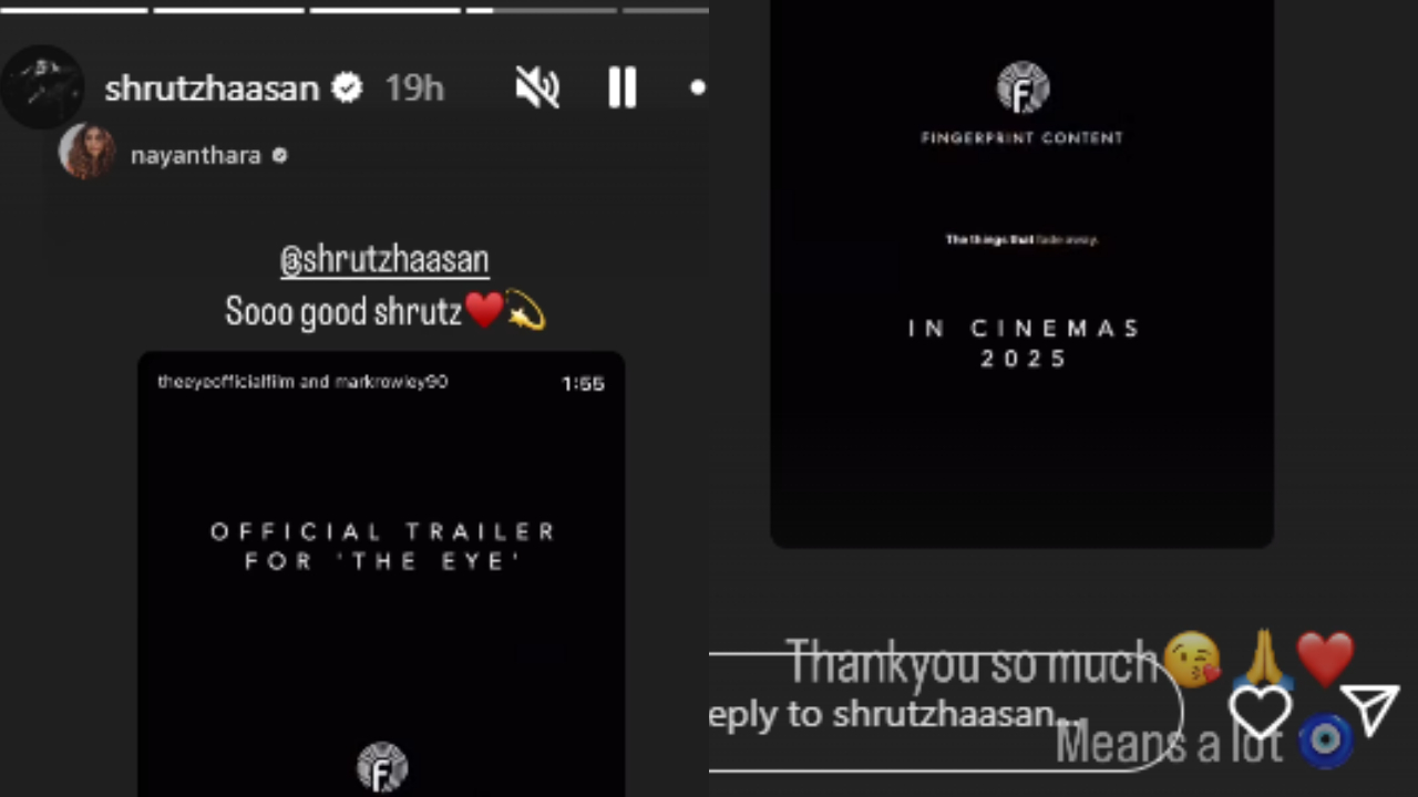 Shruti Haasan Instagram story (PC: Shruti Haasan, IG)