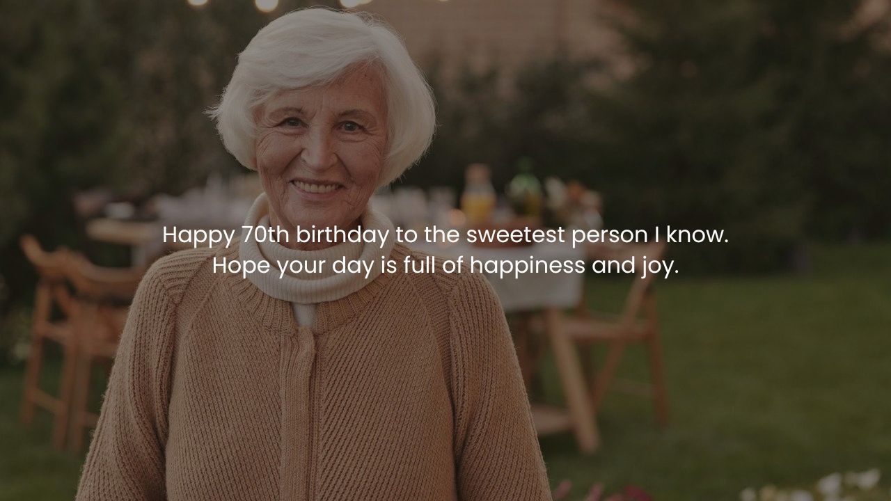 70th Birthday wishes