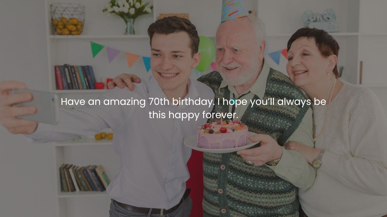 Happy 70th birthday wishes