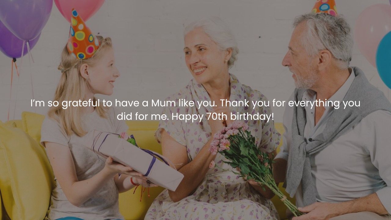 Mom 70th birthday wishes 