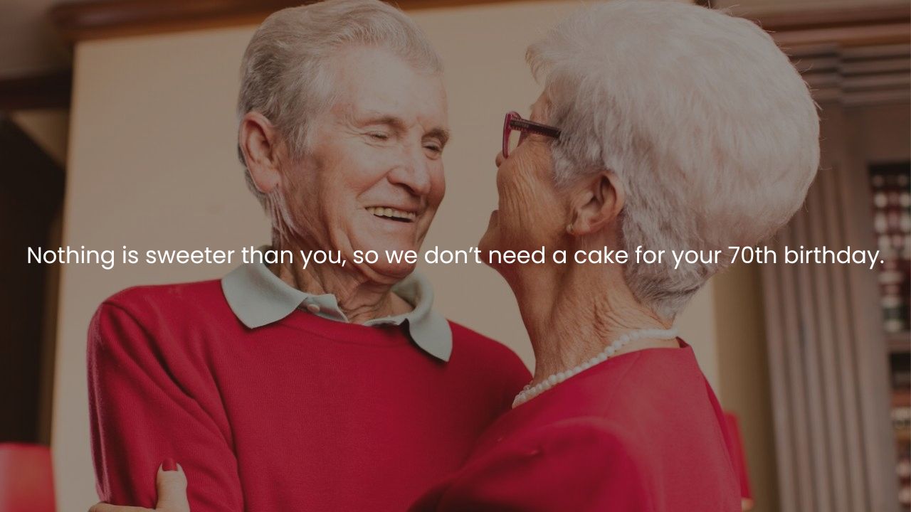 Humorous 70th birthday wishes