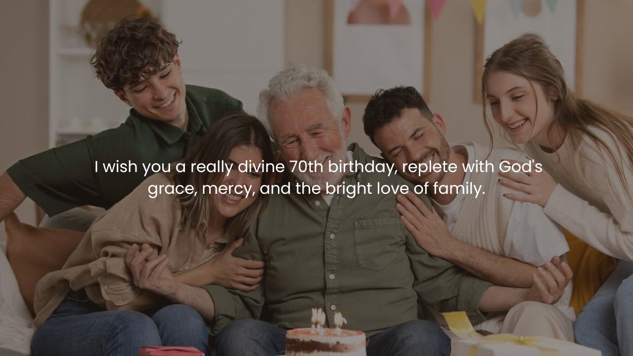 Religious 70th birthday wishes