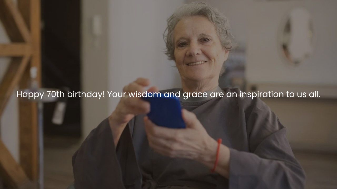 70th Birthday wishes quotes