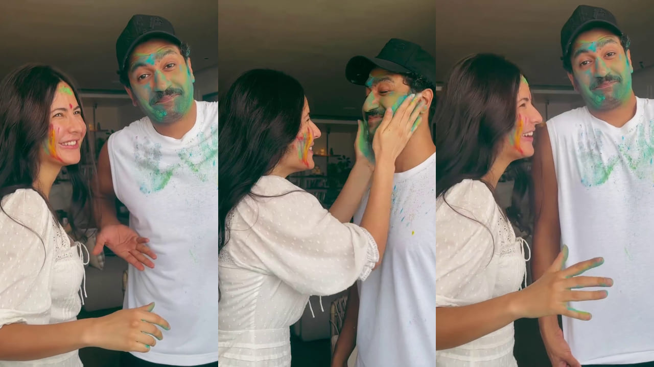 Katrina Kaif looks angelic as she celebrates Holi in Rs 28k white dress with Vicky Kaushal and family. PS: Katrina Kaif IG, Vicky Kaushal IG 