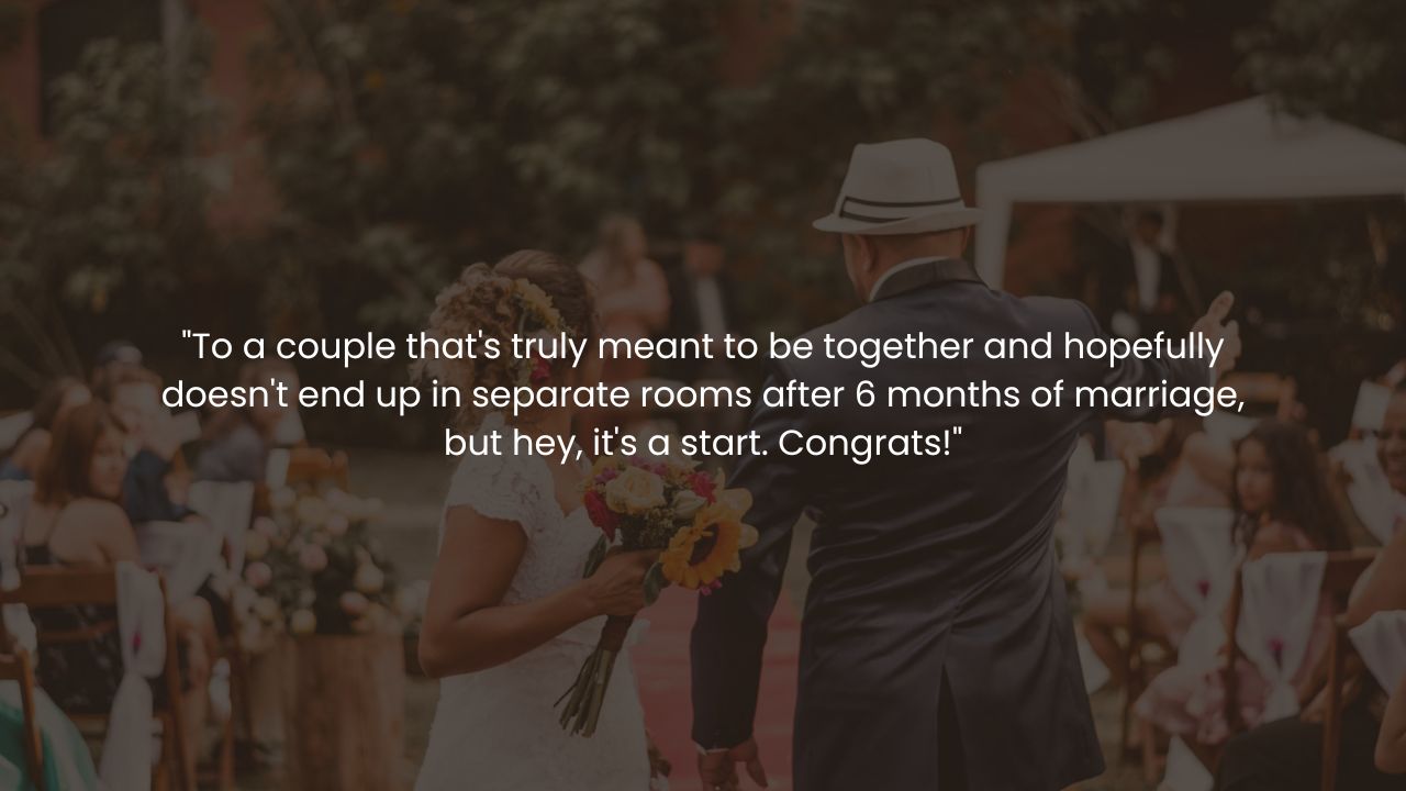 Funny Wedding Wishes to Send to Your Sister