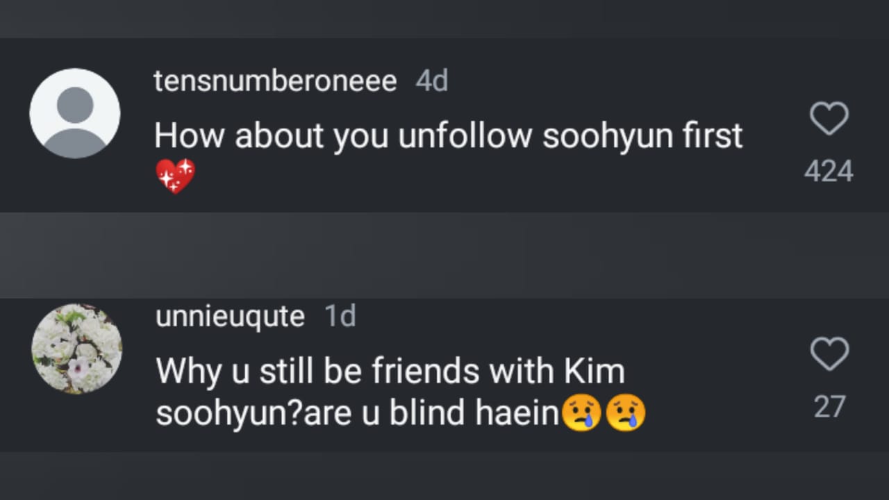 Fans' comments