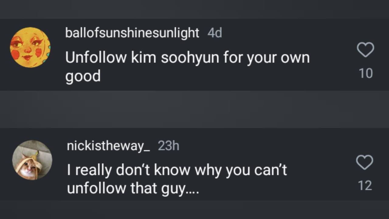 Fans' comments