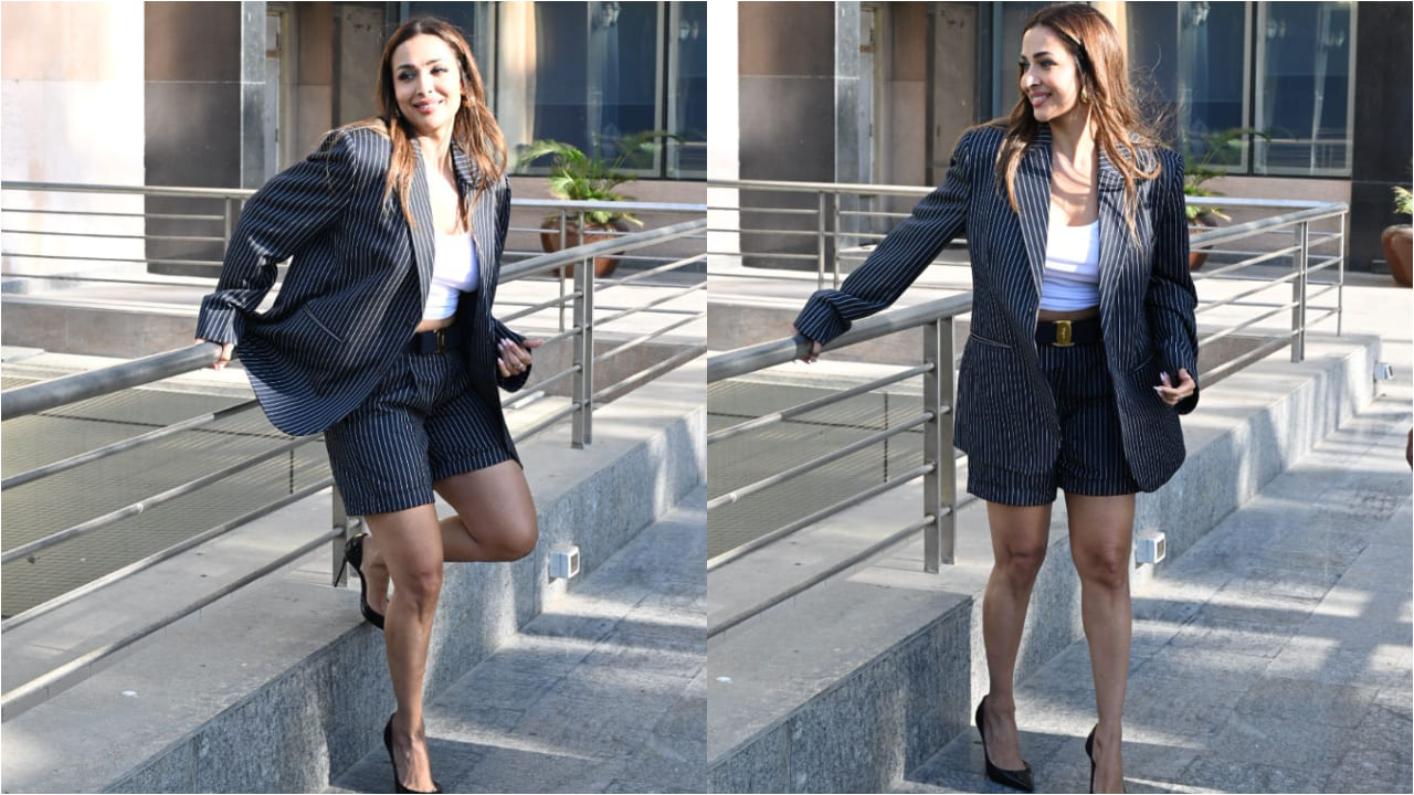 Malaika Arora wears oversized blazer and Bermuda combo and it’s the ultimate quick fix for last-minute meetings