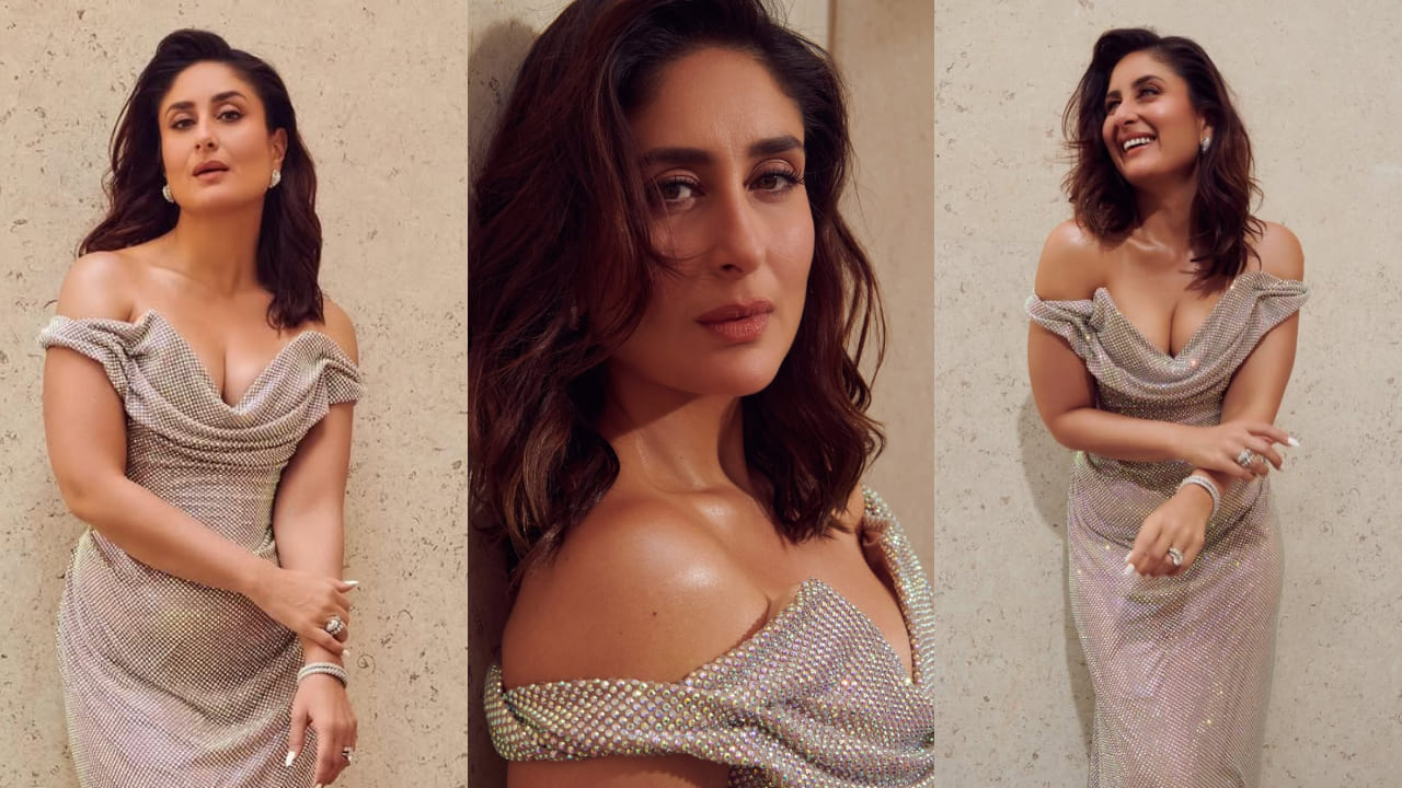 Kareena Kapoor gives a bedazzled shout-out to Vivienne Westwood with her throwback look in Swarovski-encrusted dress. PC: Kareena Kapoor Khan IG