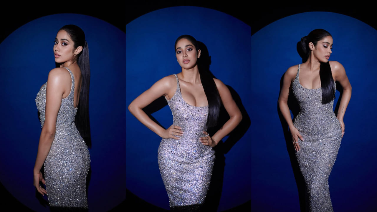 Janhvi Kapoor is obsessed with shimmery gowns for all the right reasons, 3 times she served glittery glam in silver silhouettes. PC: Vaishnav Praveen, Janhvi Kapoor IG 