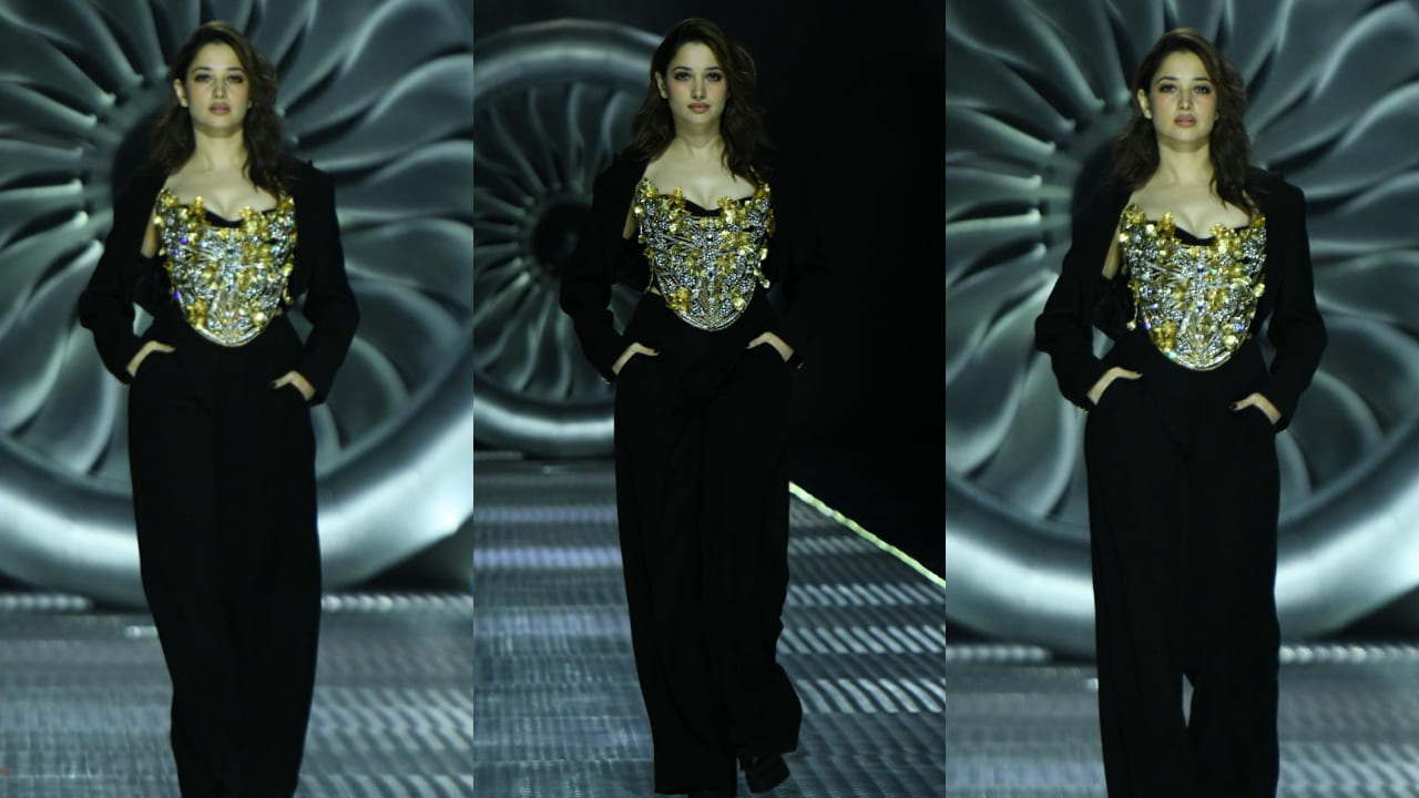 Tamannaah Bhatia looks ‘too glam to give a damn’ in embellished corset-style at Lakme Fashion Week 2025 