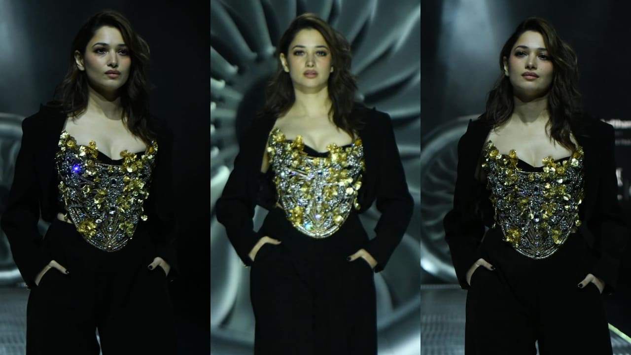 Tamannaah Bhatia looks ‘too glam to give a damn’ in embellished corset-style at Lakme Fashion Week 2025 