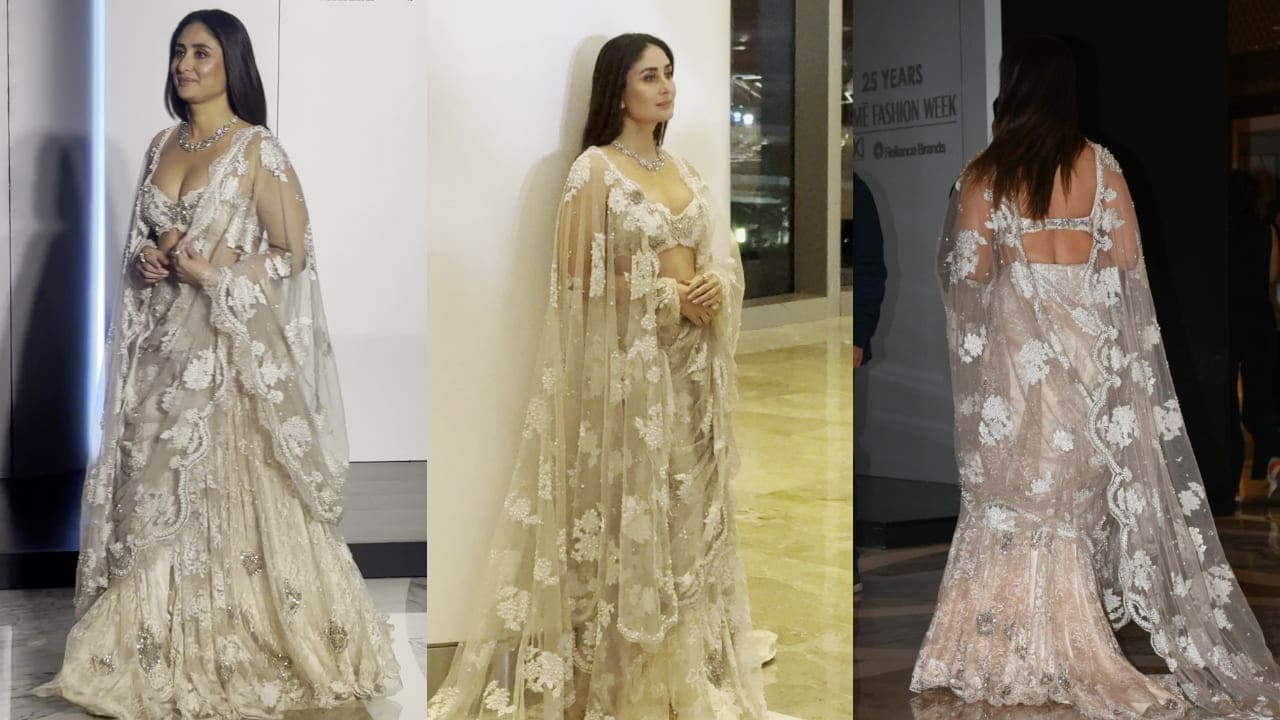 How dare you, Kareena Kapoor Khan? OG Poo makes a groundbreaking comeback to LFW 2025 in Manish Malhotra lehenga and we are going gaga. PC: APH Images, Bablu, Vaishnav Praveen