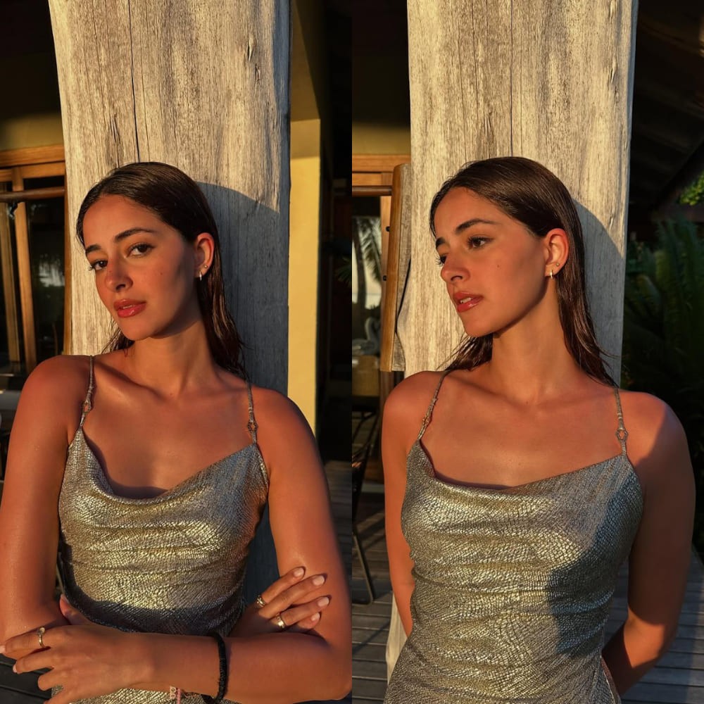 Ananya Panday celebrates her sister’s birthday in a champagne dress worth ₹26K, staying...