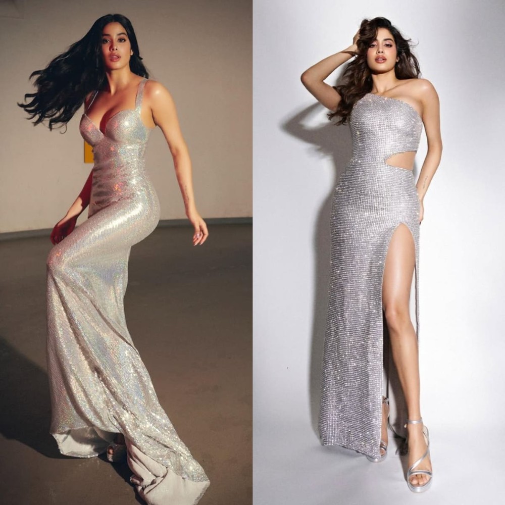Janhvi Kapoor is obsessed with shimmery gowns for all the right reasons, 3 times she se...