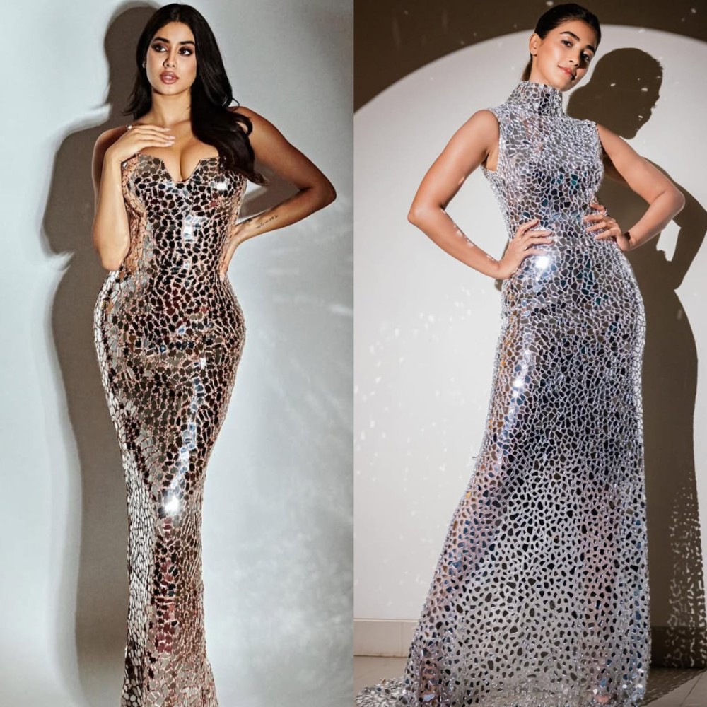 Janhvi Kapoor or Pooja Hegde: Whose mirror dress blindsided you the most with its dazzl...