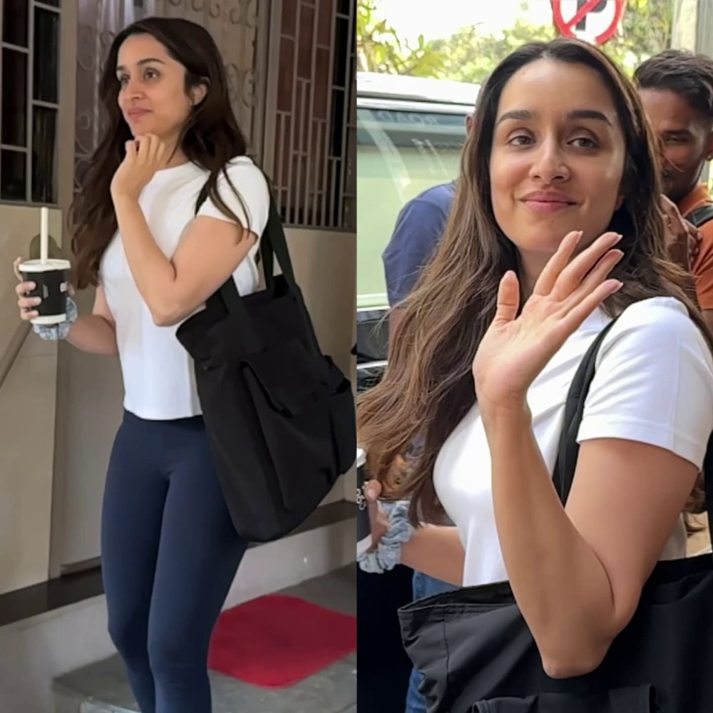 Shraddha Kapoor goes make-up-free with her effortless attire styled with flip-flops wor...