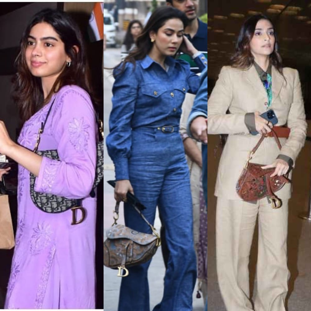 Khushi, Mira, and Sonam Kapoor show these Dior Saddle bags worth over Rs 3 lakh can wor...