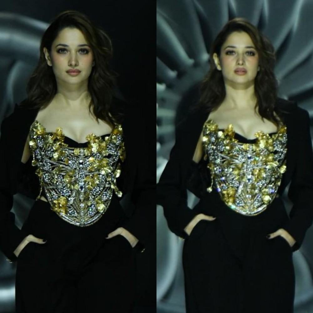 Tamannaah Bhatia looks ‘too glam to give a damn’ in embellished corset-style at Lakme F...