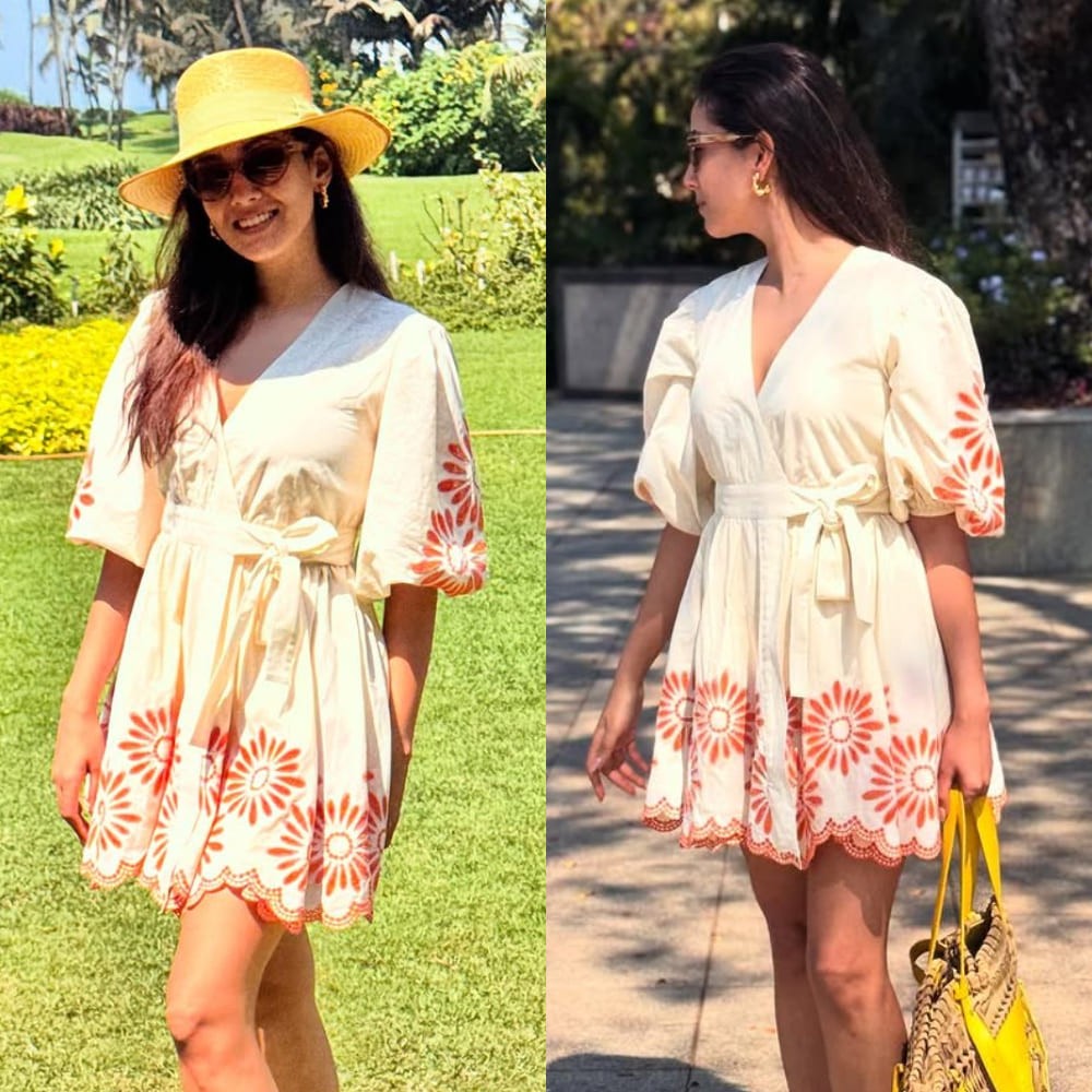 Mira Kapoor shows off her impeccable summer fashion as she dons soothing mini dress wor...
