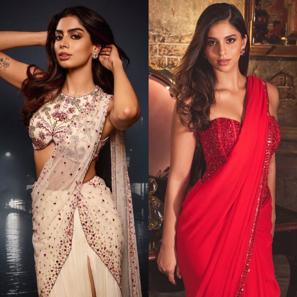 From Ananya Panday to Suhana Khan: Saree trends inspired by B-town Gen-Z divas you need...
