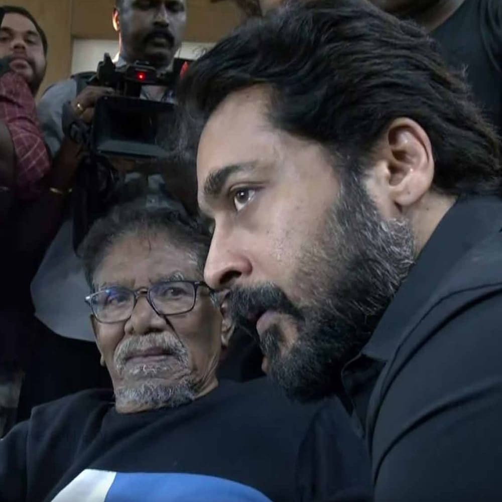 Suriya pays last respects to actor Manoj Bharathiraja, consoles his father as he breaks down in tears 