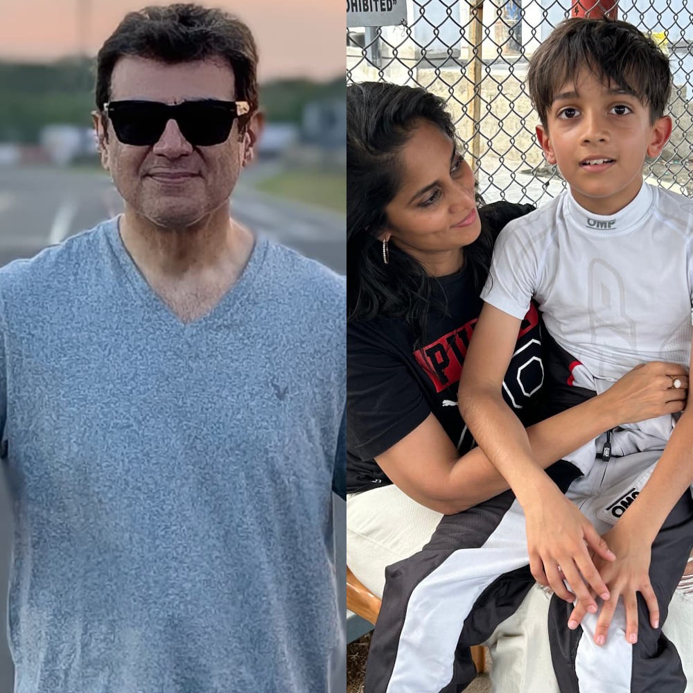 Ajith Kumar spends a day racing and bonding with wife Shalini, son Aadvik at a go-kart track in Chennai; SEE PICS