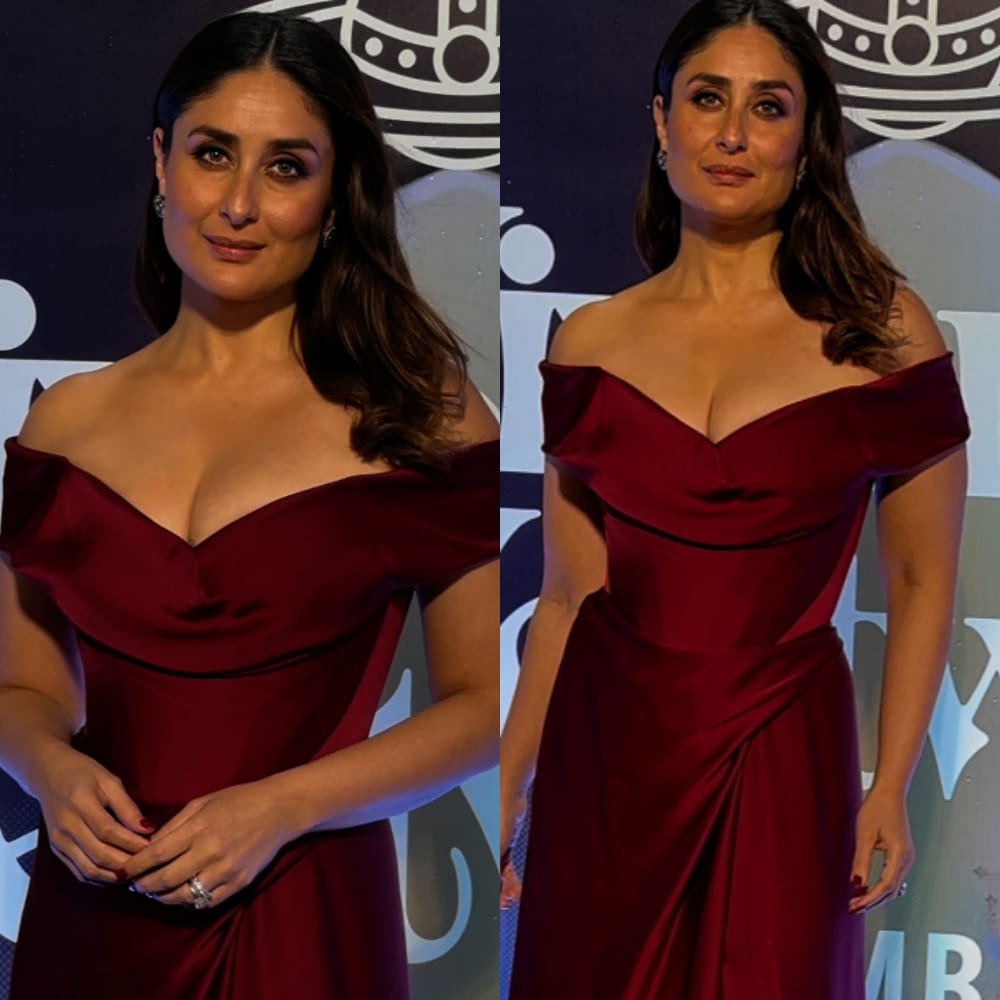Kareena Kapoor Khan is a red-carpet bombshell in custom Vivienne Westwood slit-cut gown