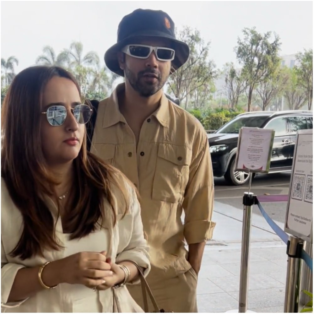 Varun Dhawan accompanied by wife Natasha Dalal gets embarrassed after passenger slams paps with ‘this is ridiculous’ remark: WATCH