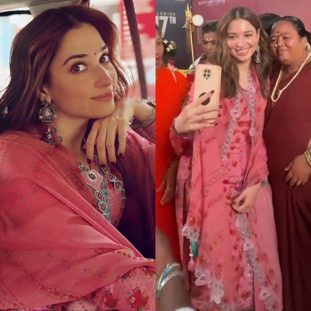 Tamannaah Bhatia adds ‘hearty-twist’ to her Odela 2 promotion look in Torani Kurta set worth Rs 39,500 