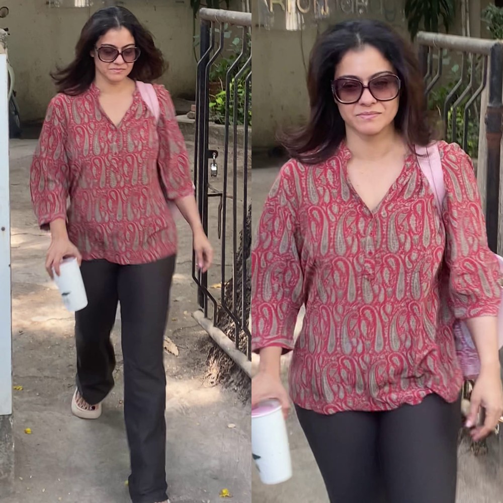 Kajol dons low-key summer look after Salon session with a pink tote bag worth Rs 10,999