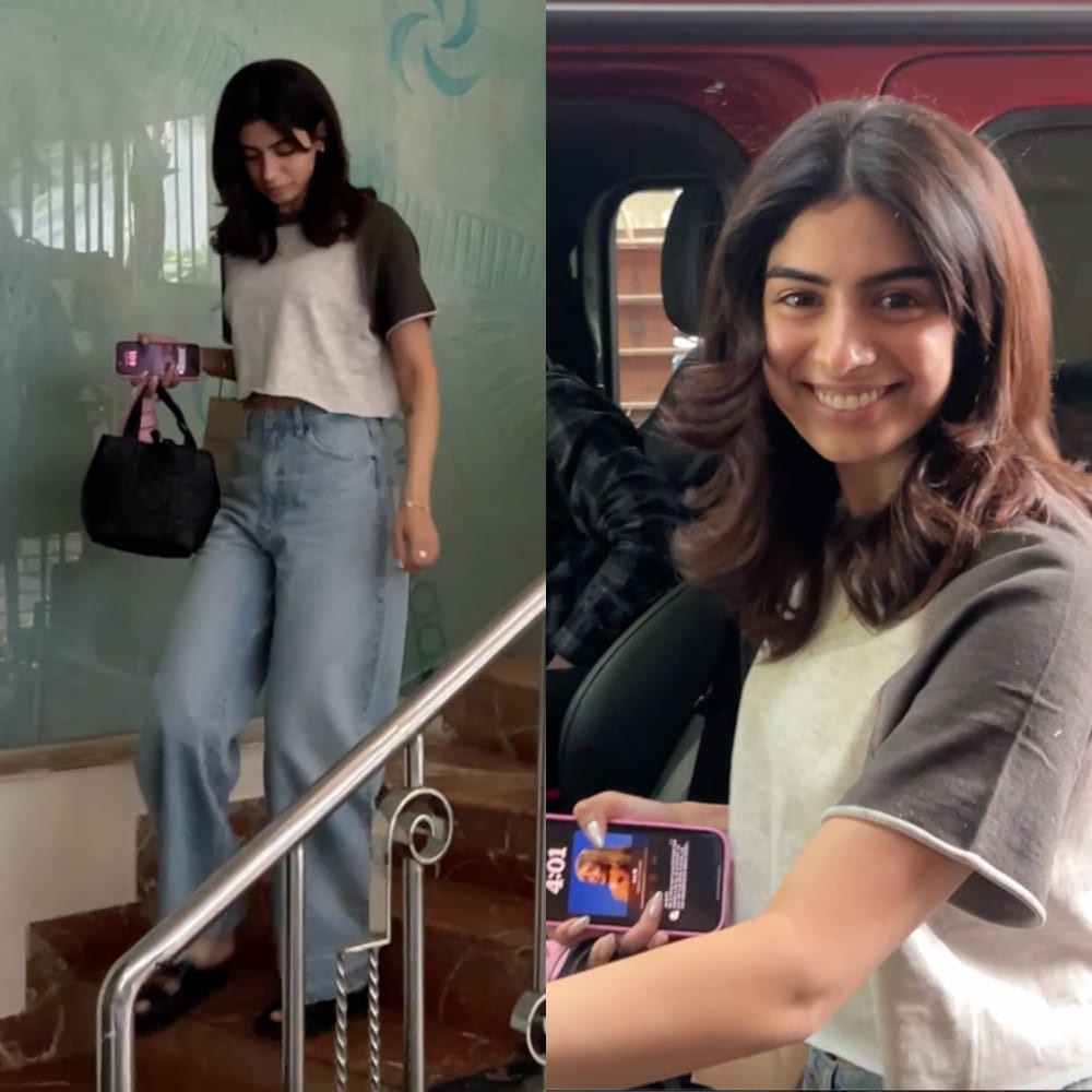 Khushi Kapoor wears a very basic outfit for a Salon visit but carries an expensive bag worth Rs 3,00,000 Lakh 