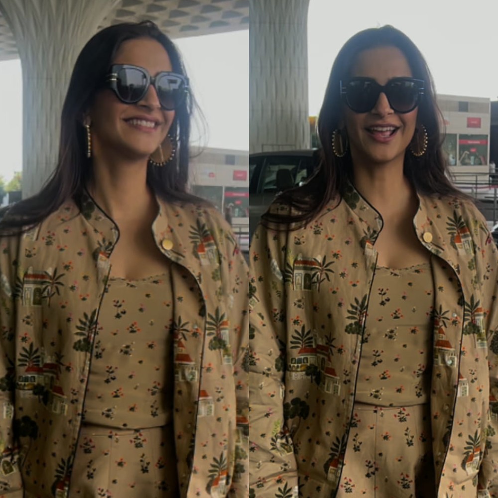 Sonam Kapoor’s airport look in Rs 3,90,000 Dior bag and monochrome beige co-ord set is just too far from BASIC